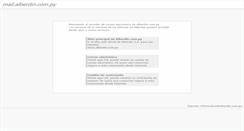 Desktop Screenshot of mail.alberdin.com.py