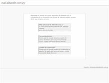 Tablet Screenshot of mail.alberdin.com.py